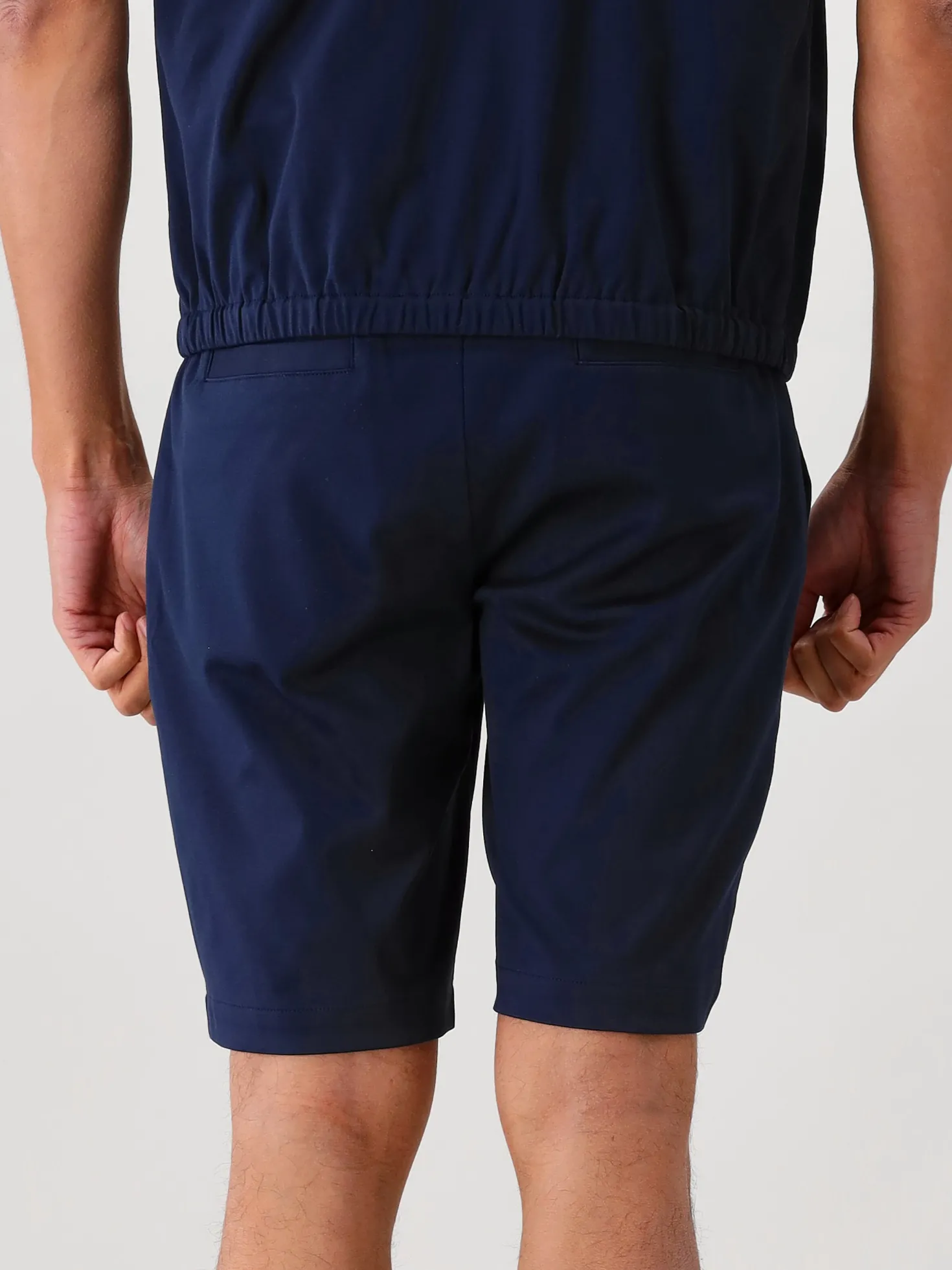 Valenza Korte Broek Blauw Supima Bermuda Shorts Navy