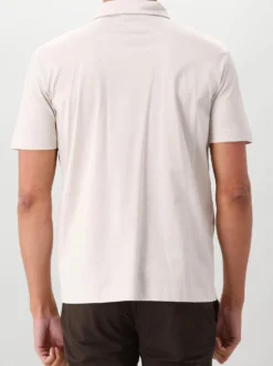 Valenza Polo Grijs Supima Polo Zip Pearl Grey