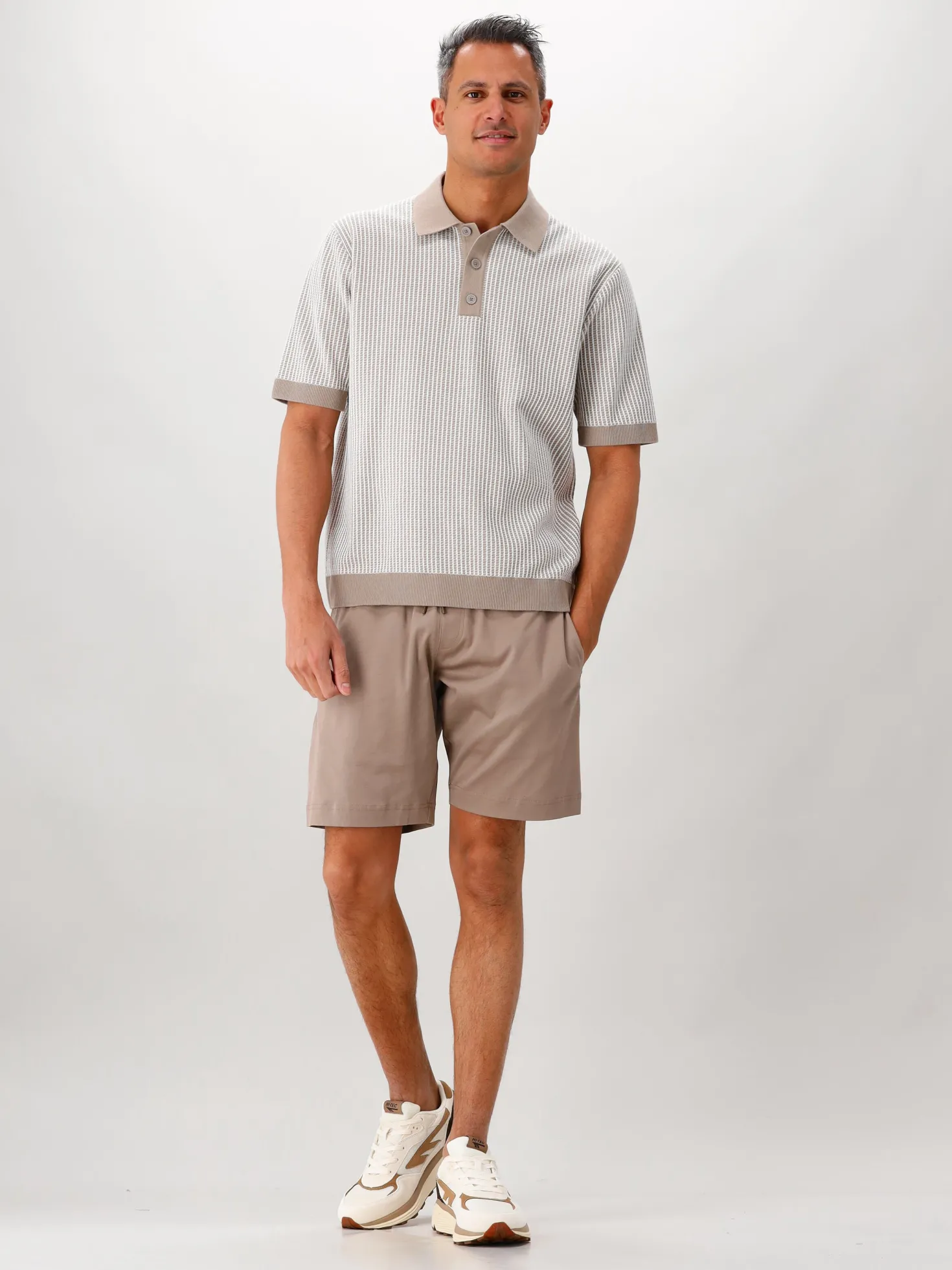 Valenza Short Bruin Interlock Supima Sport Shorts Lead Grey 68