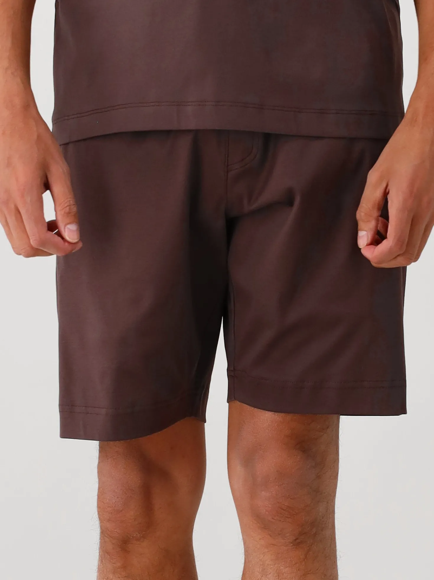 Valenza Short Bruin Interlock Supima Sport Shorts Ebony Brown 61