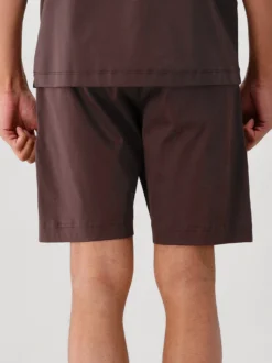 Valenza Short Bruin Interlock Supima Sport Shorts Ebony Brown 61