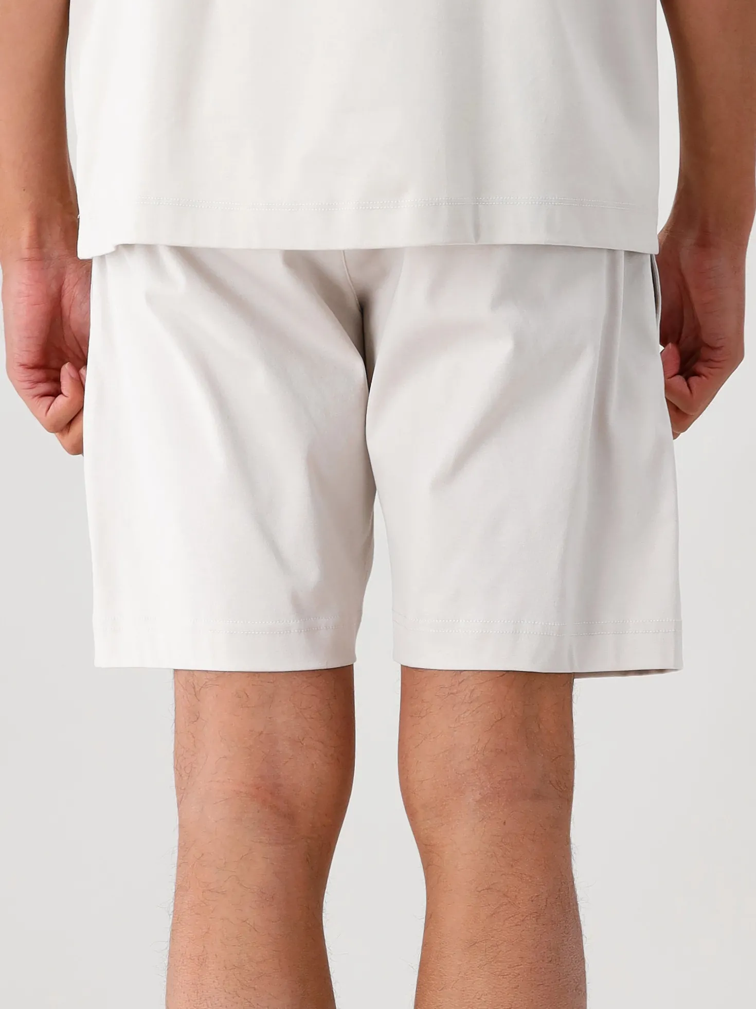 Valenza Short Grijs Interlock Supima Sport Shorts Pearl Grey 15