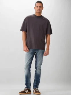 Valenza T-shirt Asphalt Interlock Supima Oversized