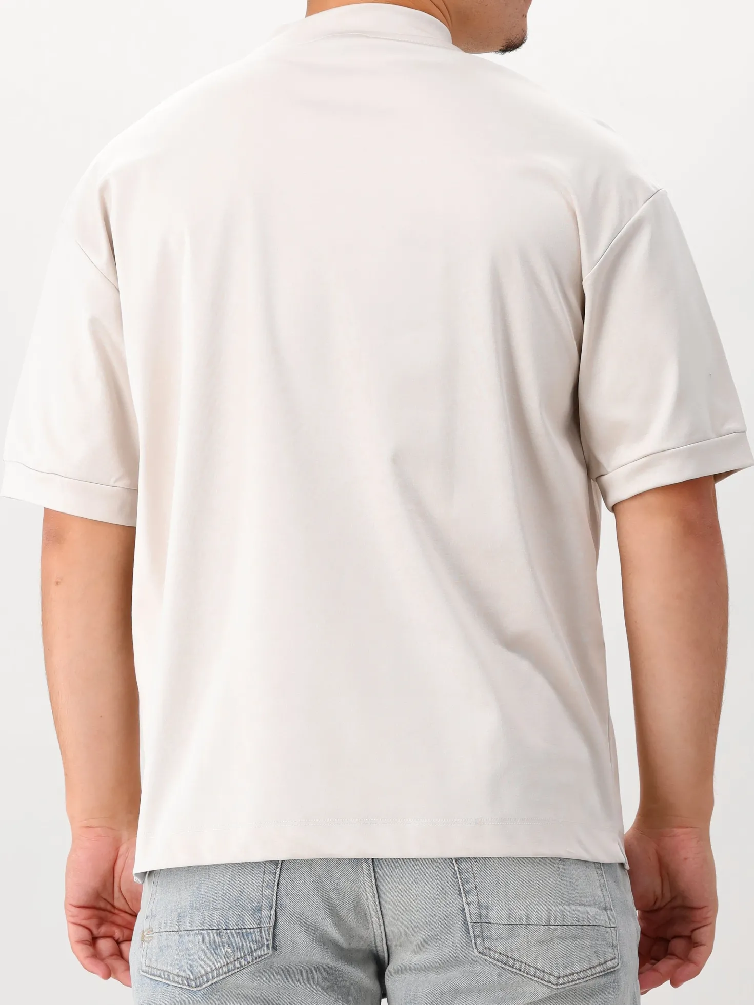 Valenza T-Shirt Beige Heavy Supima Oversized