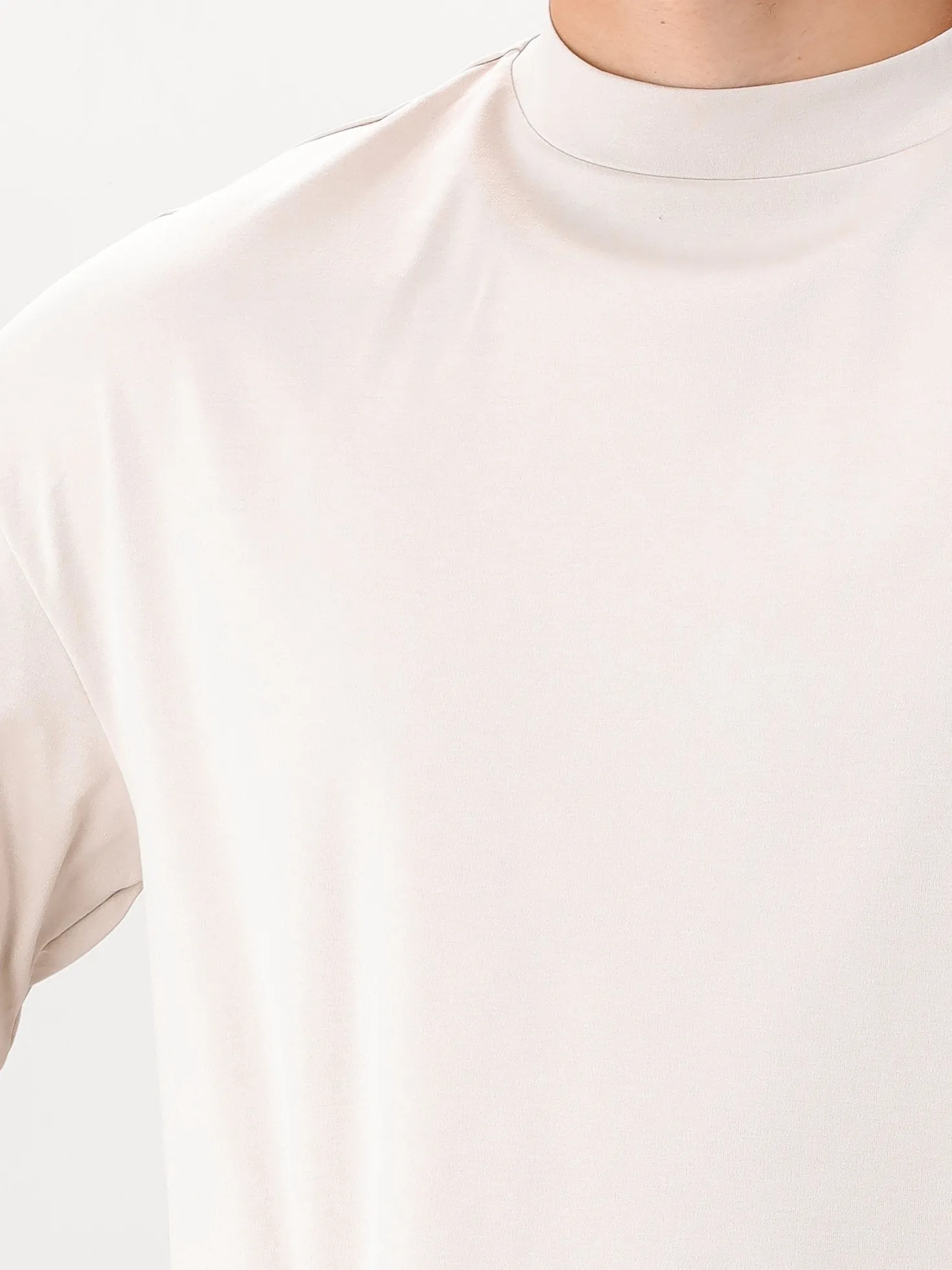Valenza T-Shirt Beige Heavy Supima Oversized