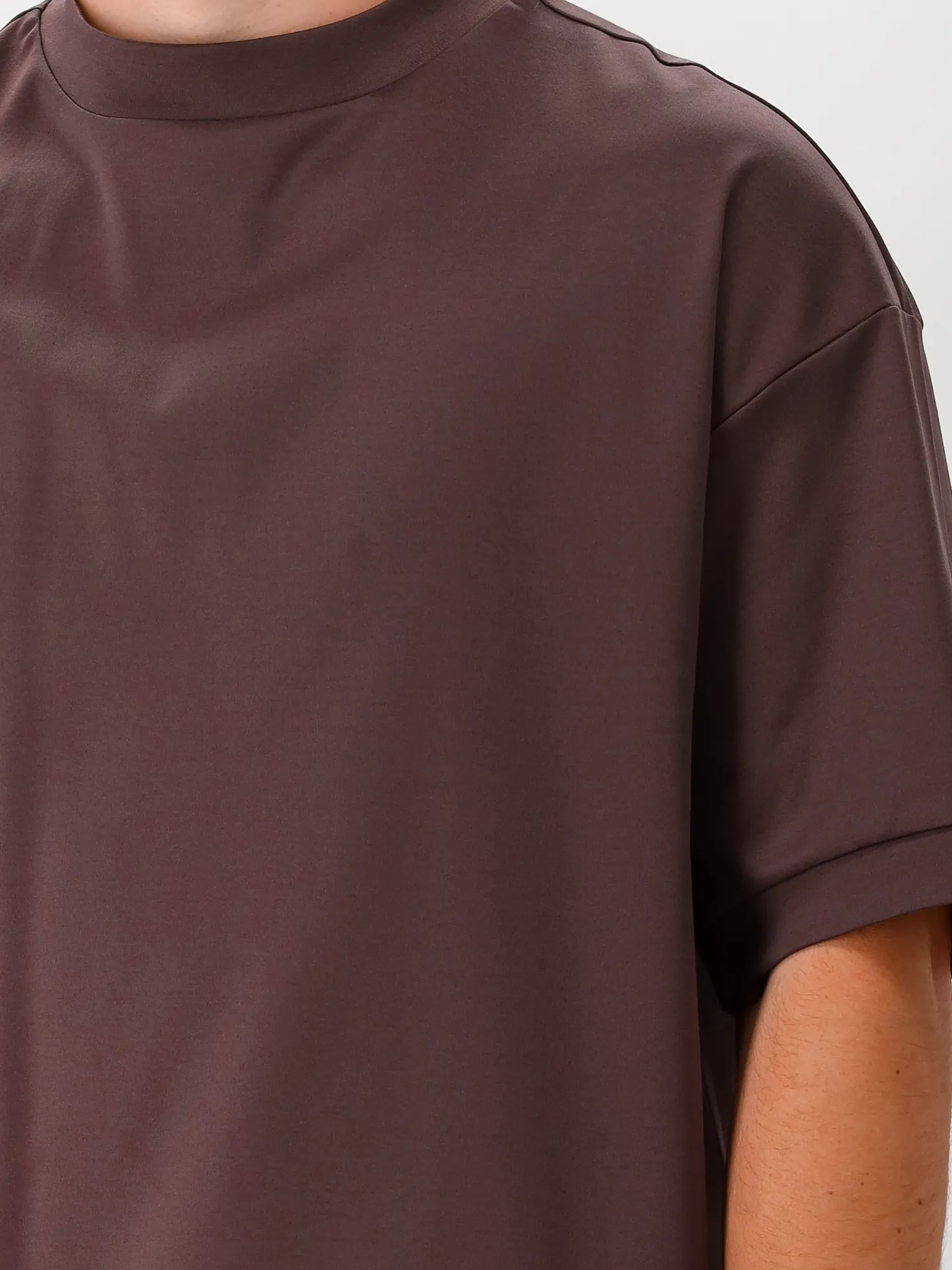 Valenza T-Shirt Bruin Heavy Supima Oversized