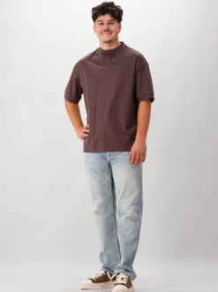 Valenza T-Shirt Bruin Heavy Supima Oversized