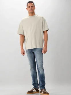 Valenza T-shirt Groen Interlock Supima Oversized