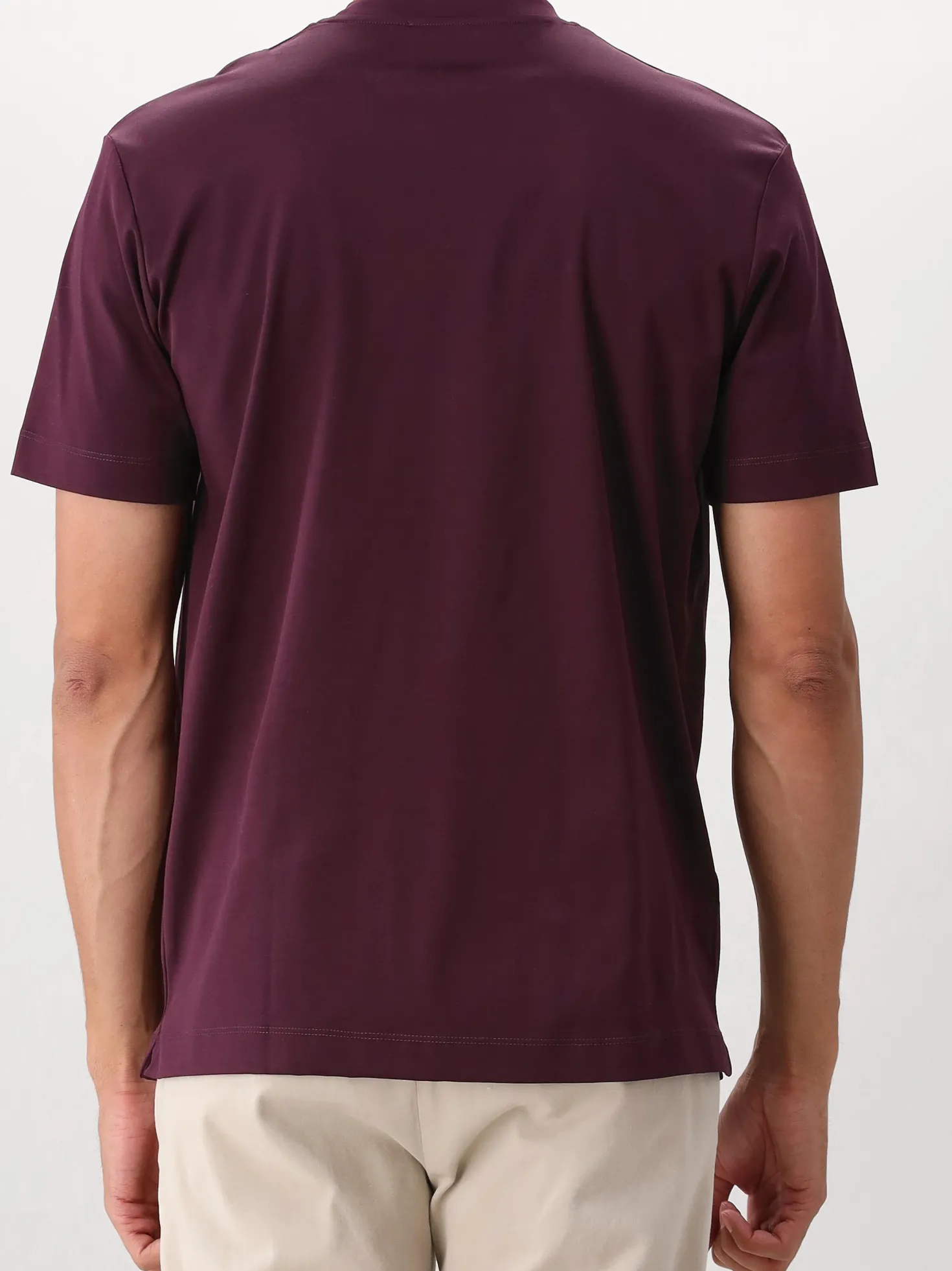 Valenza T-shirt Interlock Supima Burgundy Red