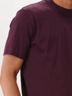 Valenza T-shirt Interlock Supima Burgundy Red