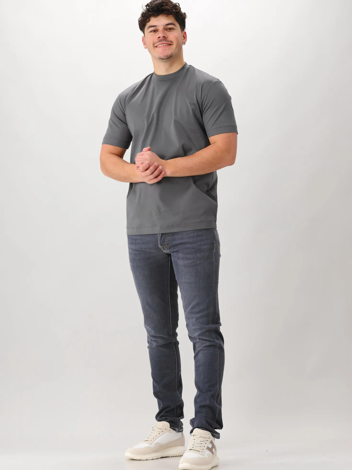 Valenza T-shirt Interlock Supima Dark Grey