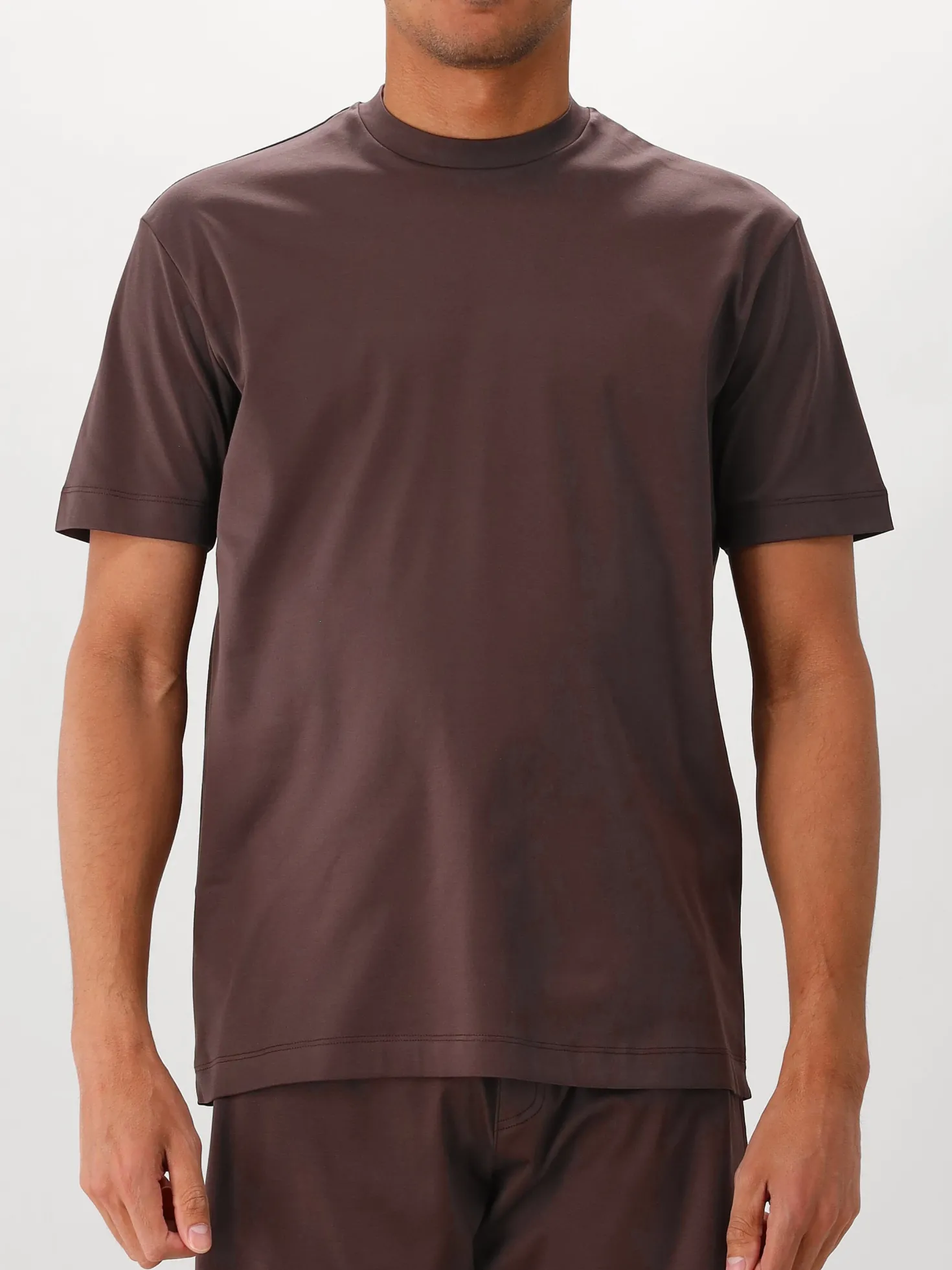Valenza T-shirt Interlock Supima Ebony Brown
