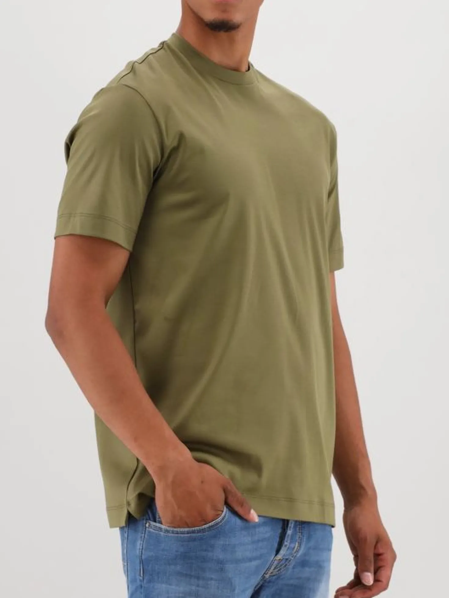 Valenza T-shirt Interlock Supima Army Green
