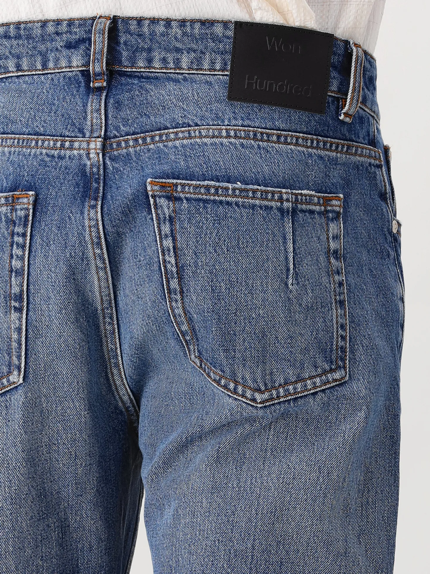 Won Hundred Jeans Blauw Ben R50 Quart Blue