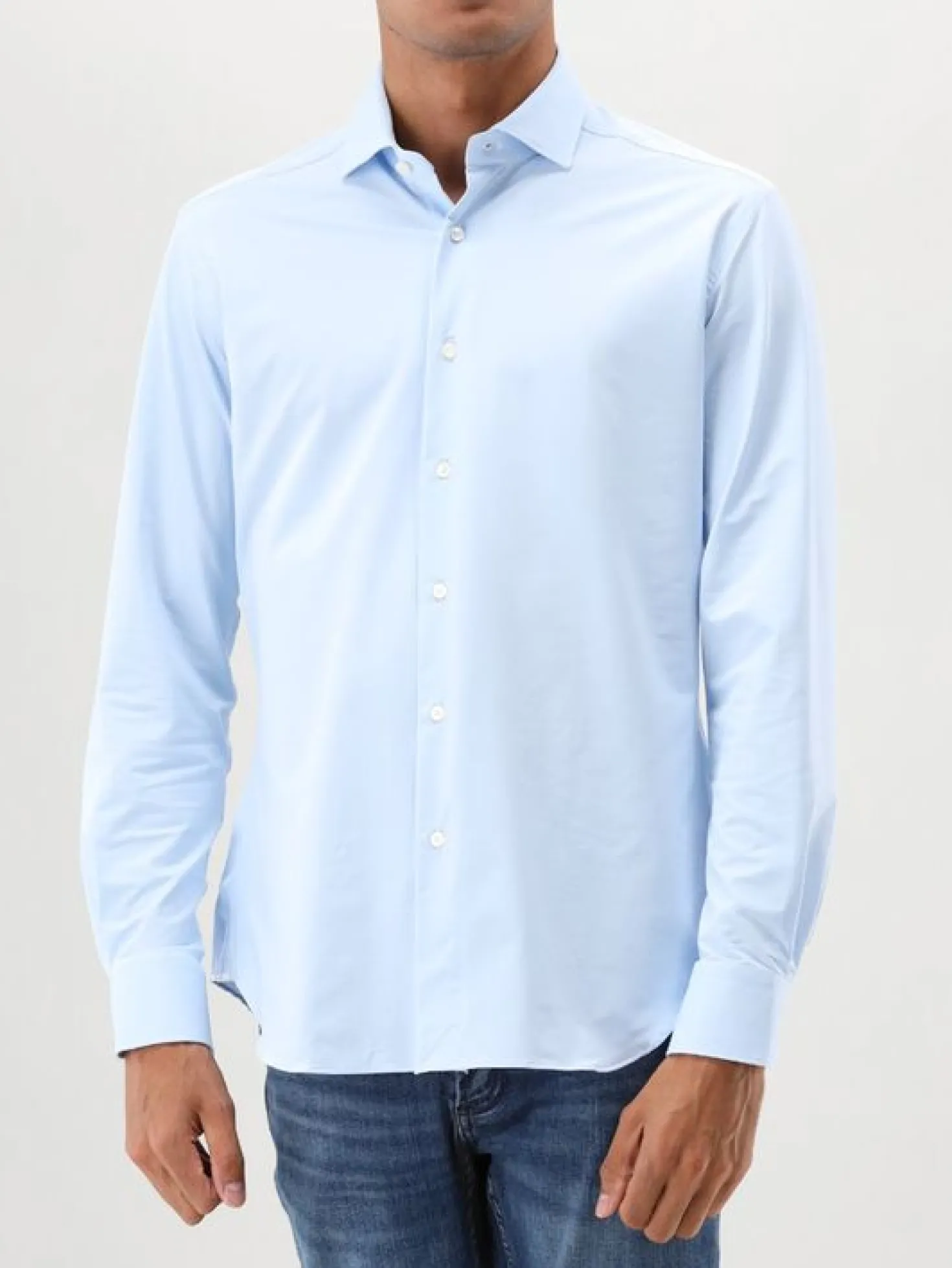 Xacus Overhemd Blauw Active Shirt Tailor Fit ACT558ML 11460 002