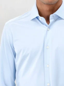 Xacus Overhemd Blauw Active Shirt Tailor Fit ACT558ML 11460 002