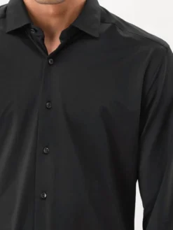 Xacus Overhemd Zwart Active Shirt Tailor Fit ACT558ML 11460 004